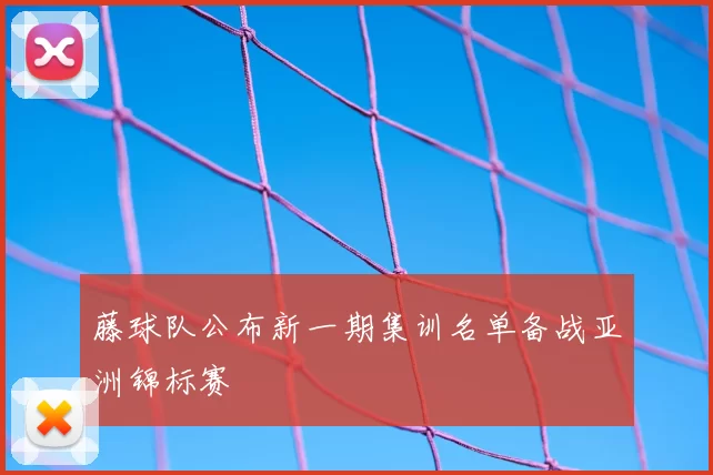 藤球队公布新一期集训名单备战亚洲锦标赛